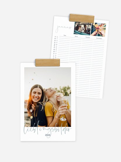 Familienkalender Glücksgefühle 4 Spalten