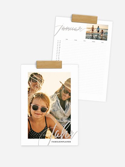 Familienkalender Calligraphy Year 5 Spalten