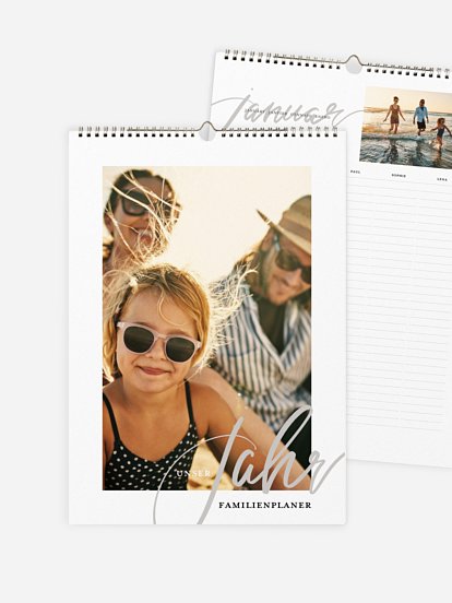 Familienkalender Calligraphy Year 5 Spalten