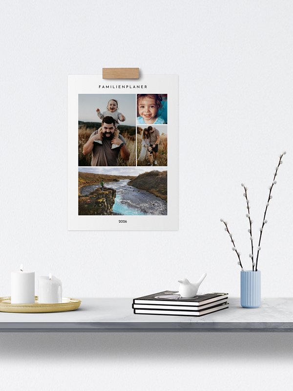 Familienkalender Minimalistic 5 Spalten