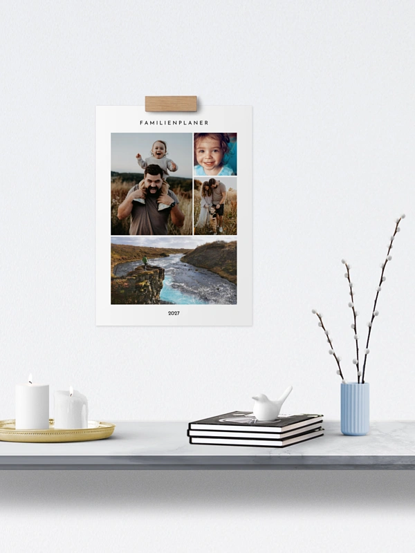 Familienkalender Minimalistic 5 Spalten