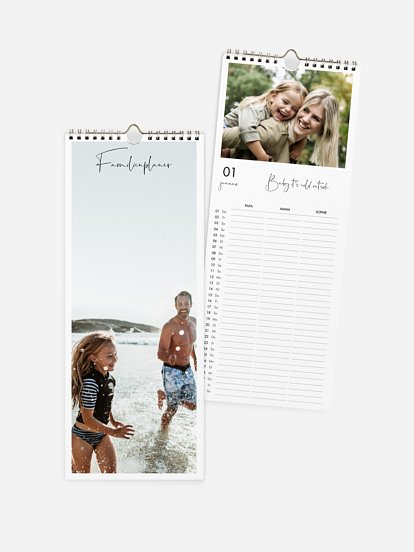 Familienkalender Große Worte 3 Spalten