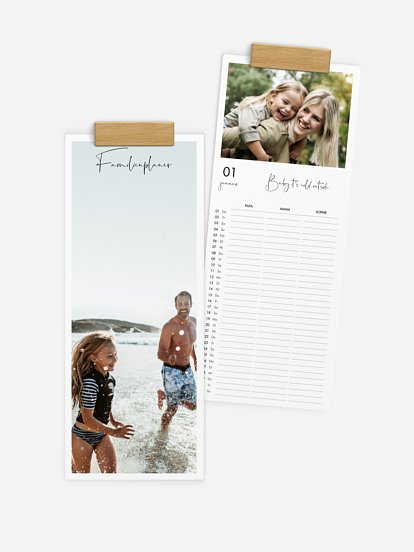 Familienkalender Große Worte 3 Spalten