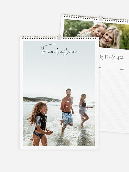 Familienkalender Große Worte 3 Spalten