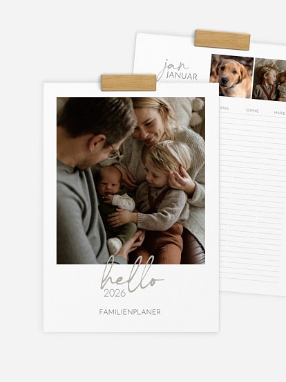 Familienkalender Unsere Zeit 5 Spalten