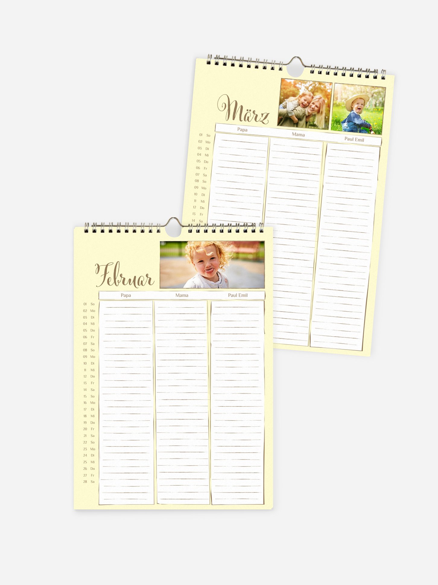 Familienkalender Perfect Timing 3 Spalten