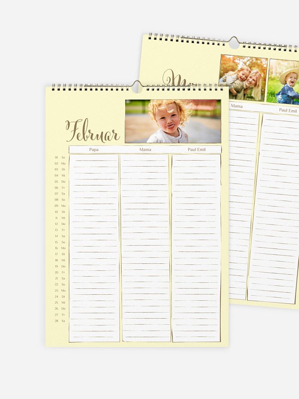 Familienkalender Perfect Timing 3 Spalten