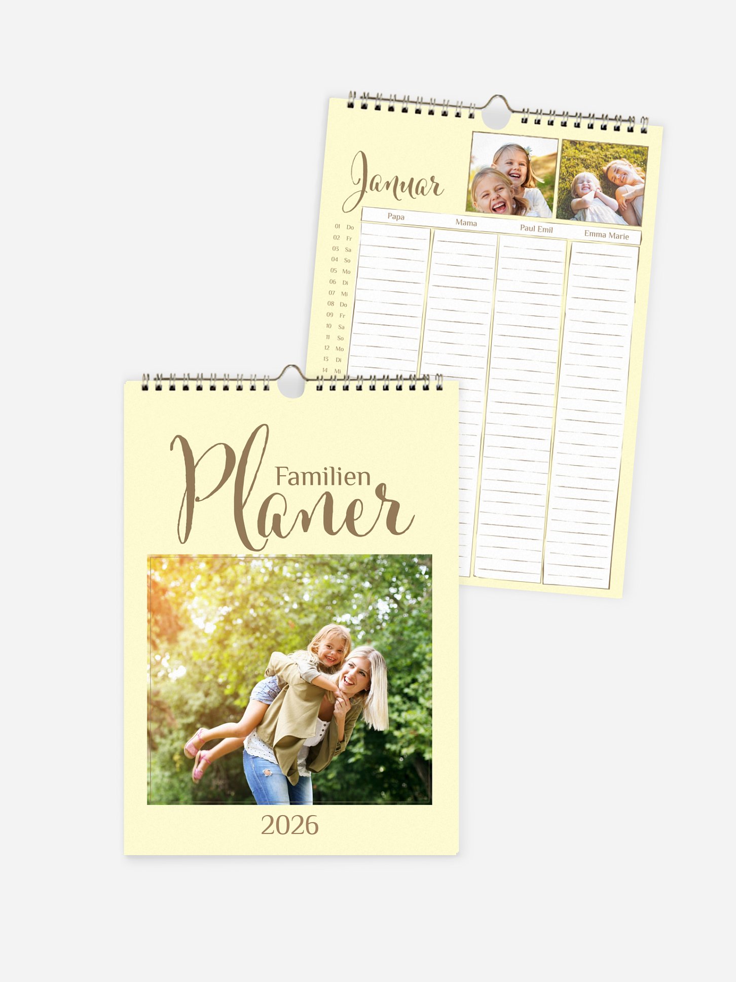 Familienkalender Perfect Timing 4 Spalten