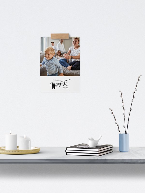 Familienkalender Modern Lettering 3 Spalten