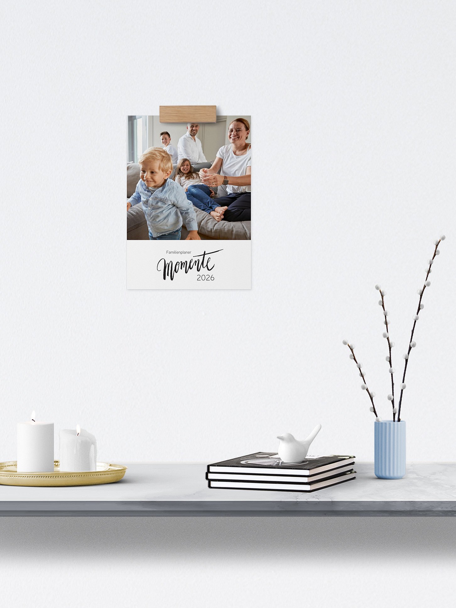 Familienkalender Modern Lettering 4 Spalten