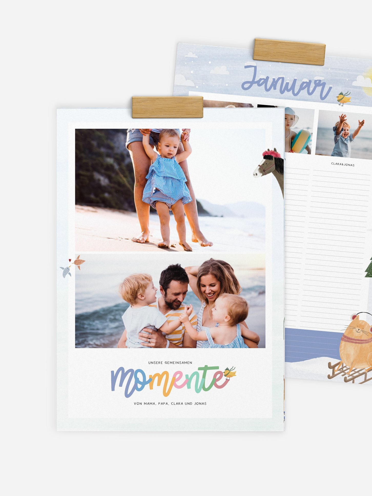 Familienkalender Tierisches Jahr 3 Spalten