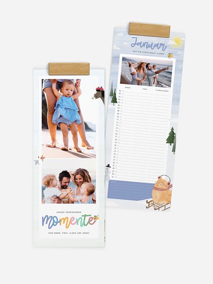 Familienkalender Tierisches Jahr 3 Spalten