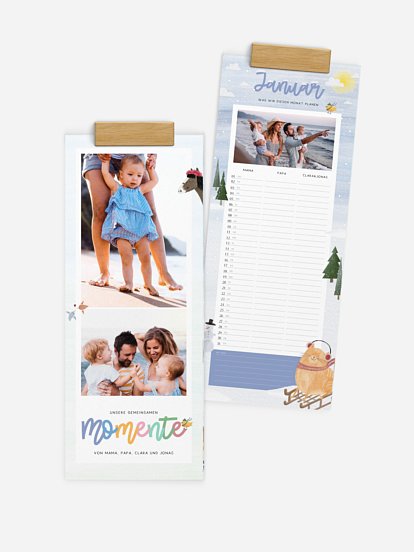 Familienkalender Tierisches Jahr 3 Spalten