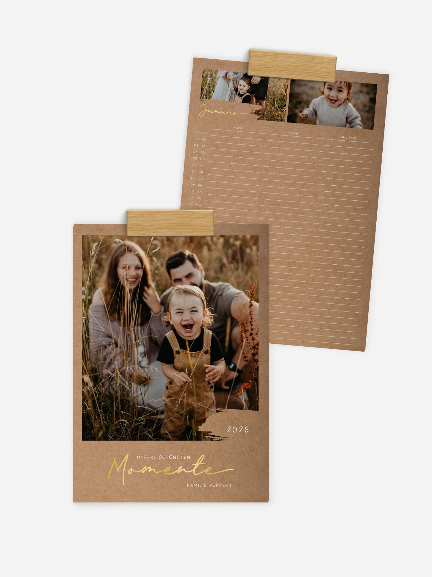 Familienkalender Big Frame 3 Spalten