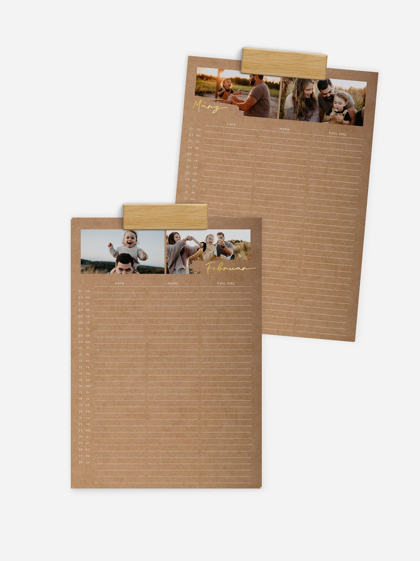 Familienkalender Big Frame 3 Spalten