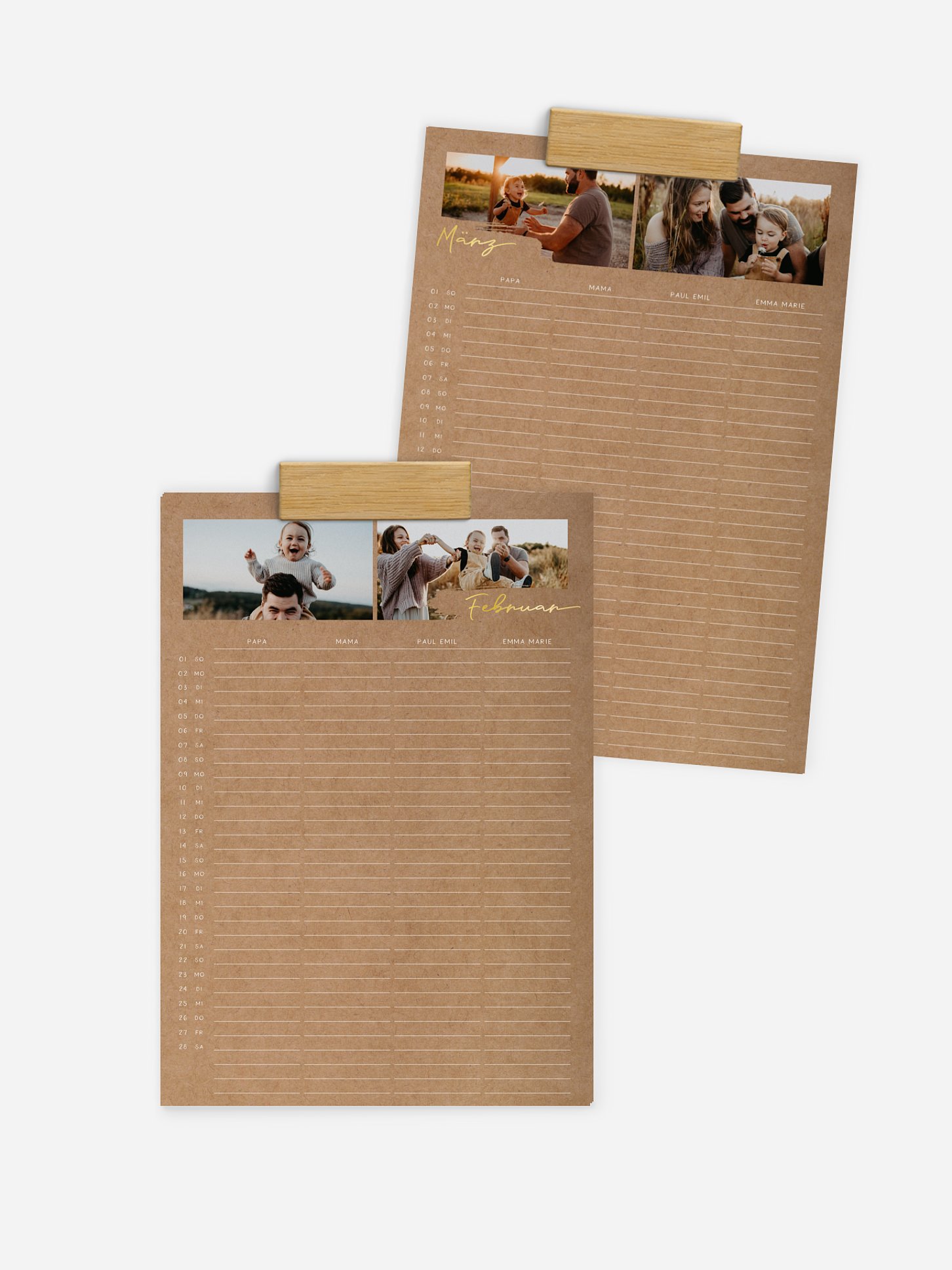 Familienkalender Big Frame 4 Spalten
