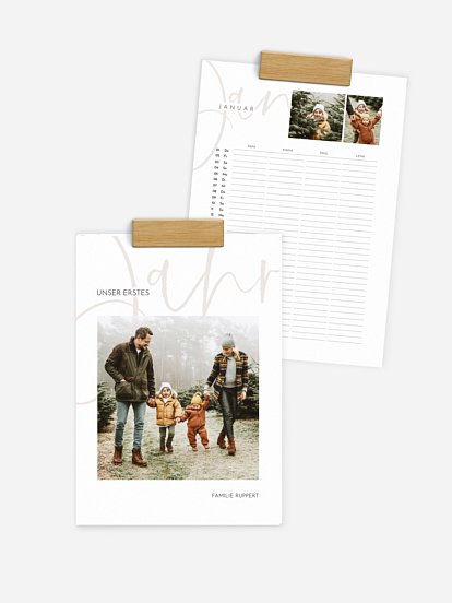 Familienkalender Big Letters 4 Spalten
