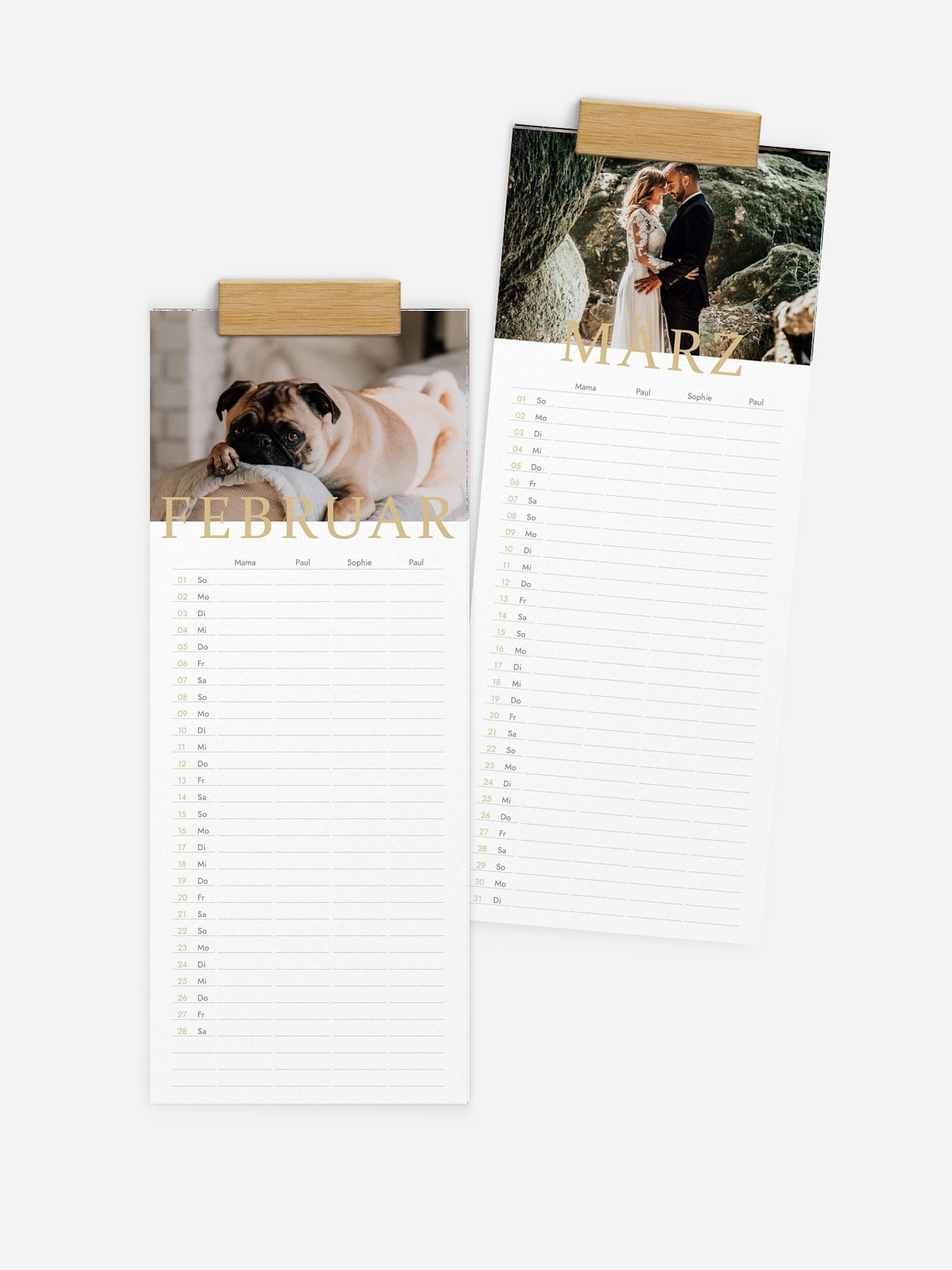 Familienkalender Lieblingsjahr 4 Spalten