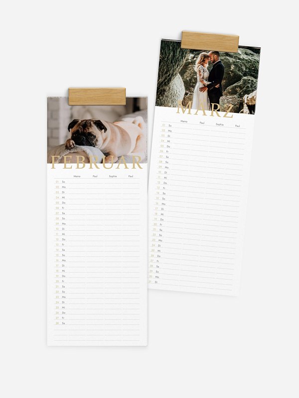 Familienkalender Lieblingsjahr 4 Spalten