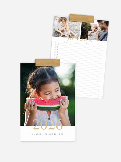 Familienkalender Lieblingsjahr 4 Spalten
