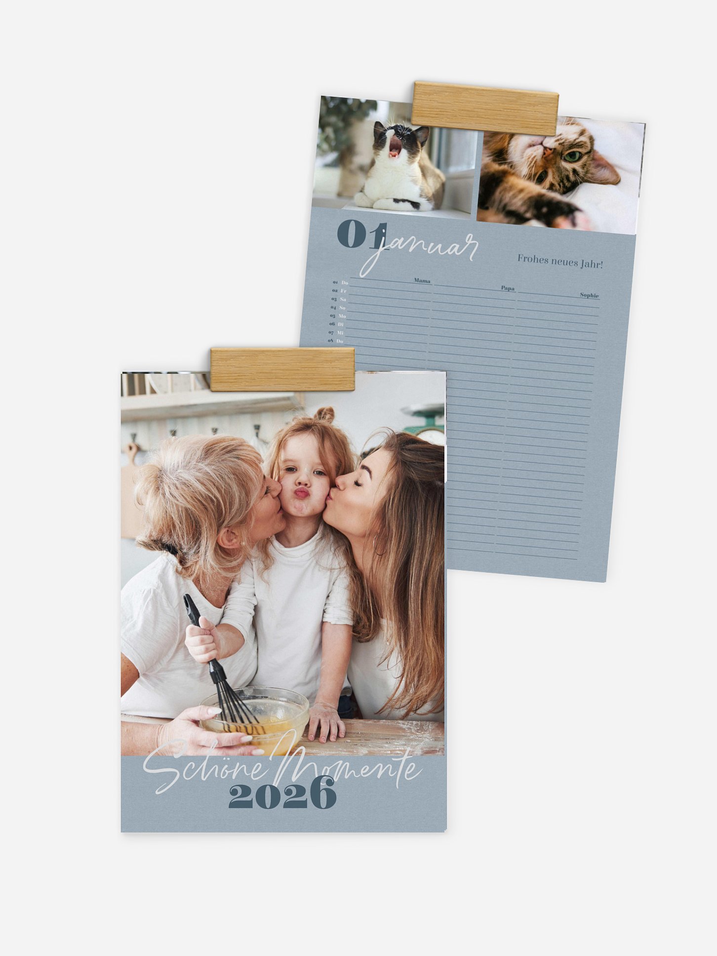 Familienkalender Through the Year 3 Spalten