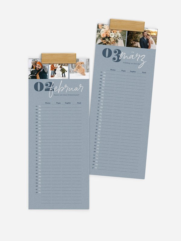 Familienkalender Through the Year 4 Spalten