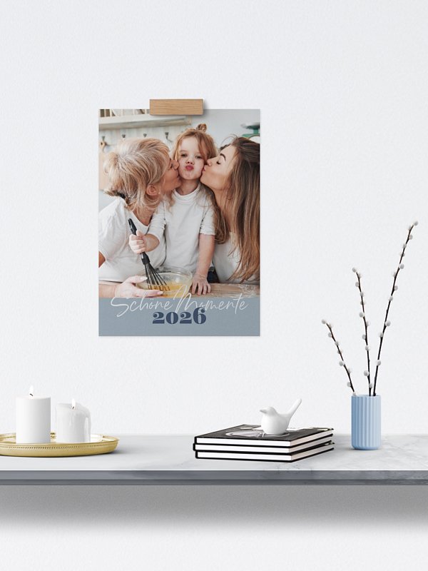 Familienkalender Through the Year 4 Spalten