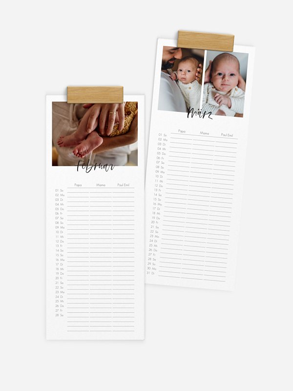 Familienkalender Year of Heart 3 Spalten