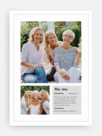 Poster Muttertag Words