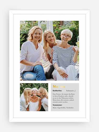 Poster Muttertag Words