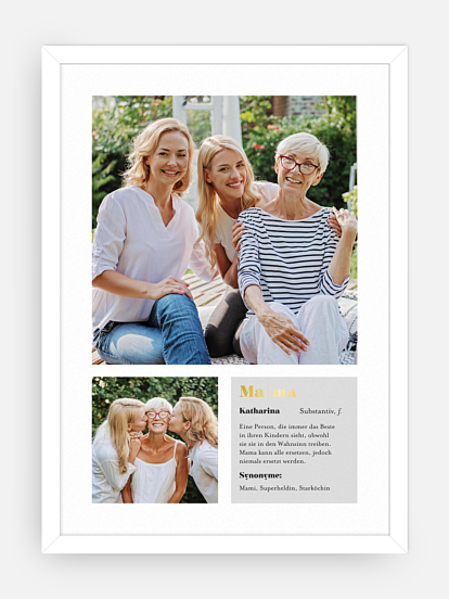 Poster Muttertag Words