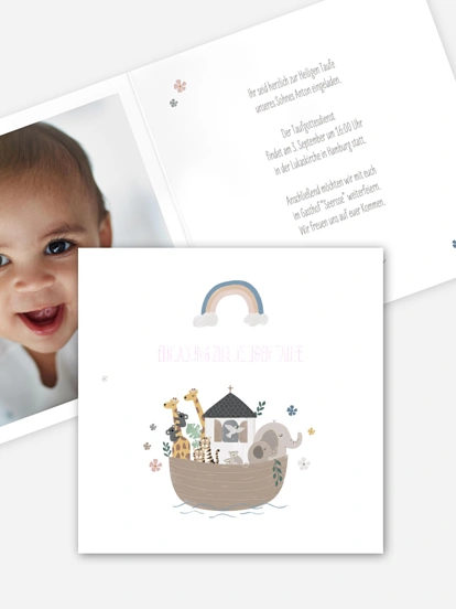 Taufeinladung Ahoi Tiere