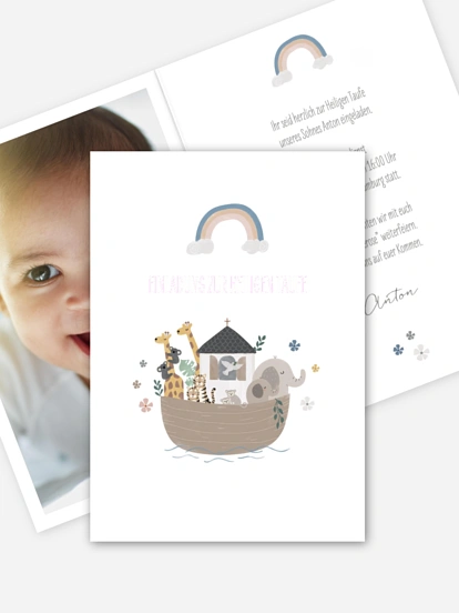 Taufeinladung Ahoi Tiere