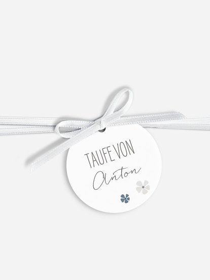 Anhänger mit Band zur Hochzeit Ahoi Tiere