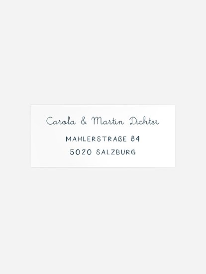 Absenderaufkleber Taufe Papierschiffchen