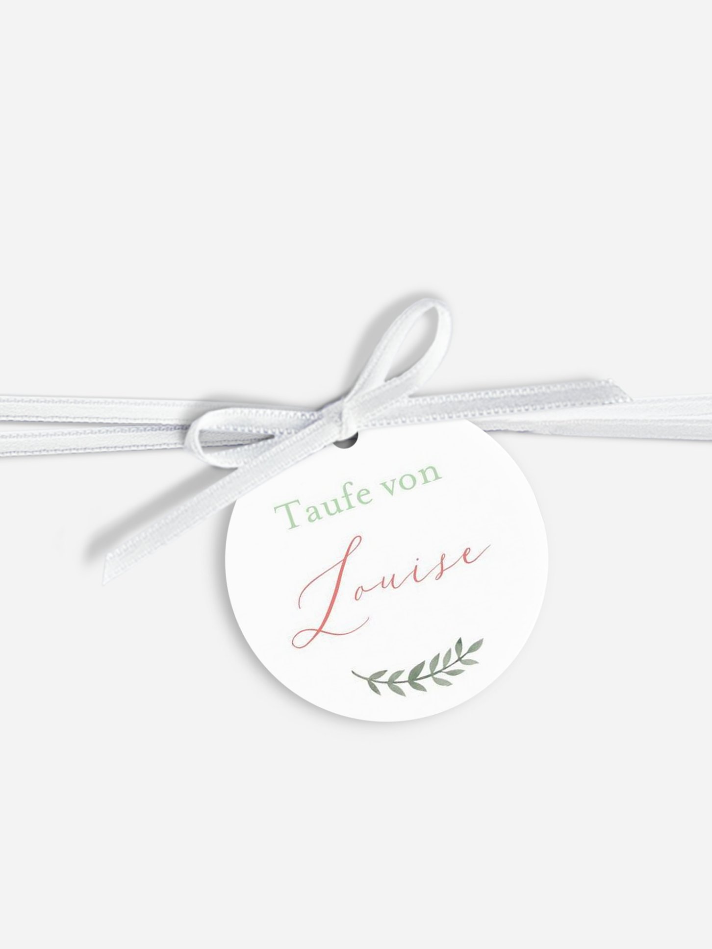 Anhänger mit Band zur Hochzeit Blumenkreuz