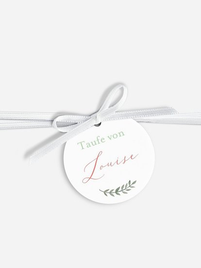 Anhänger mit Band zur Hochzeit Blumenkreuz