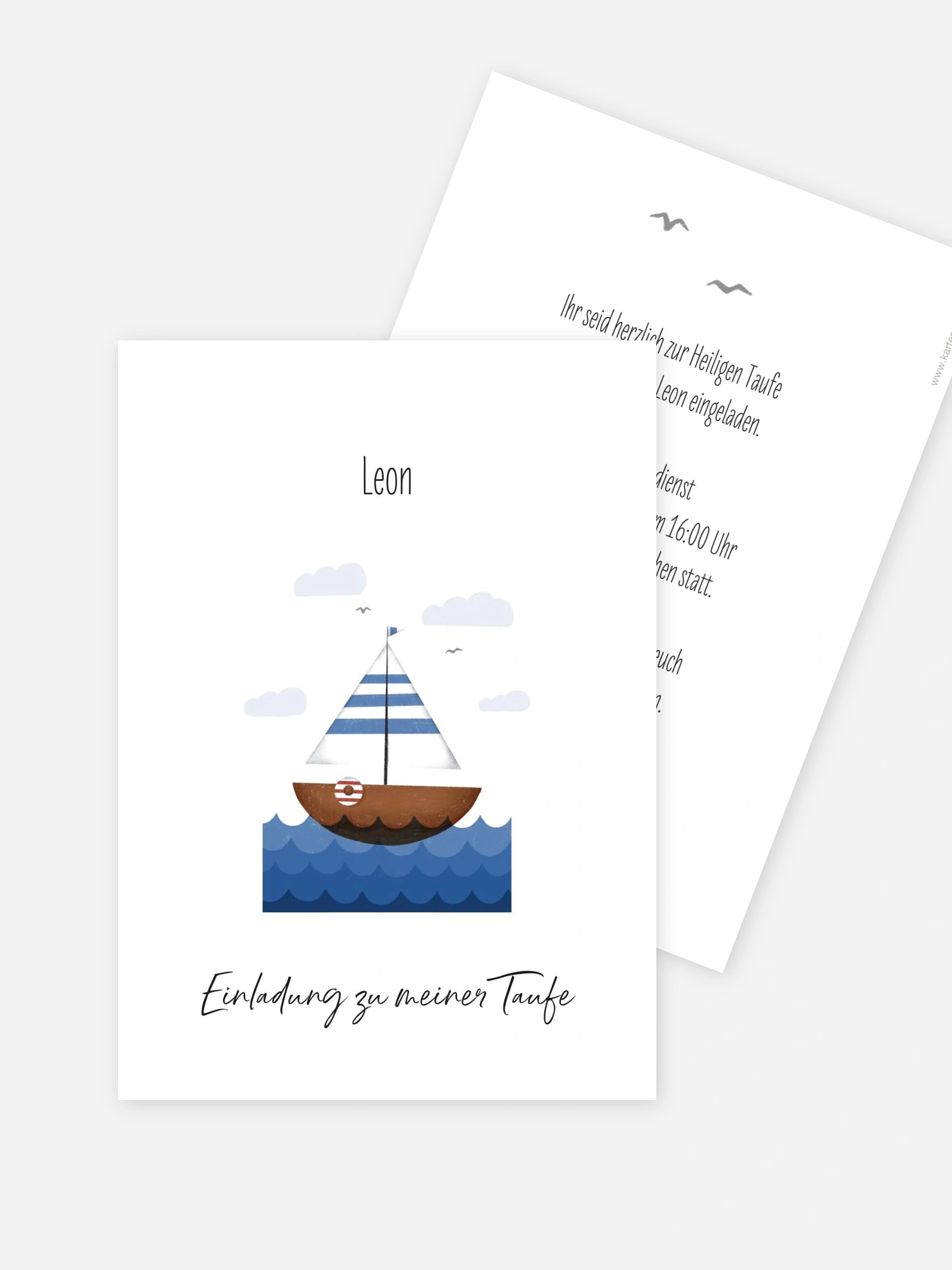 Taufeinladung Little Sailor
