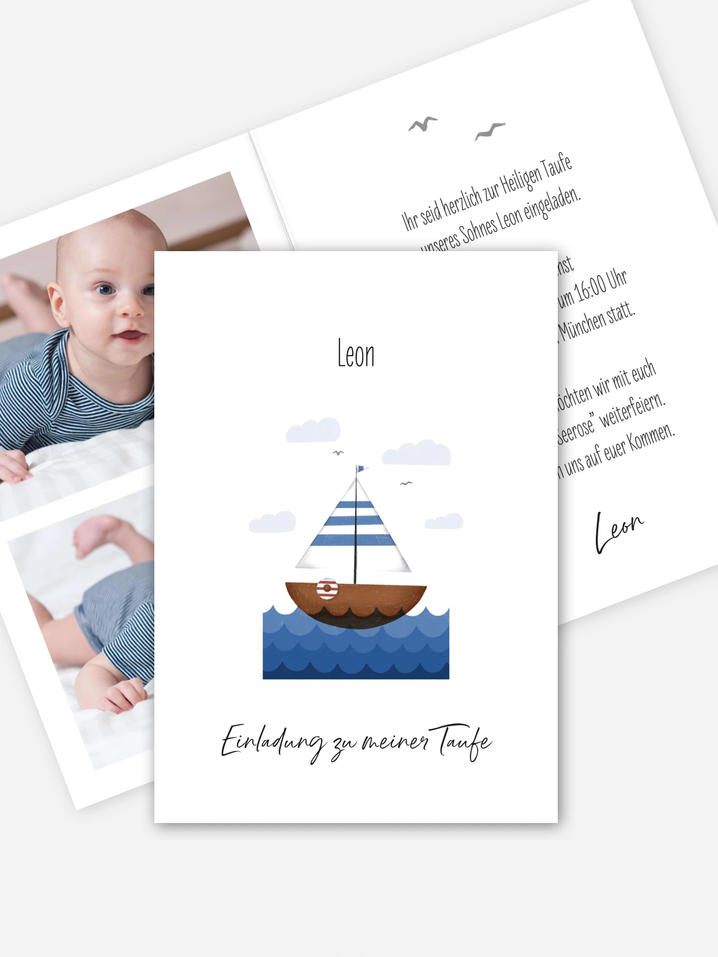 Taufeinladung Little Sailor