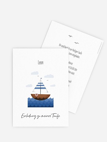 Taufeinladung Little Sailor