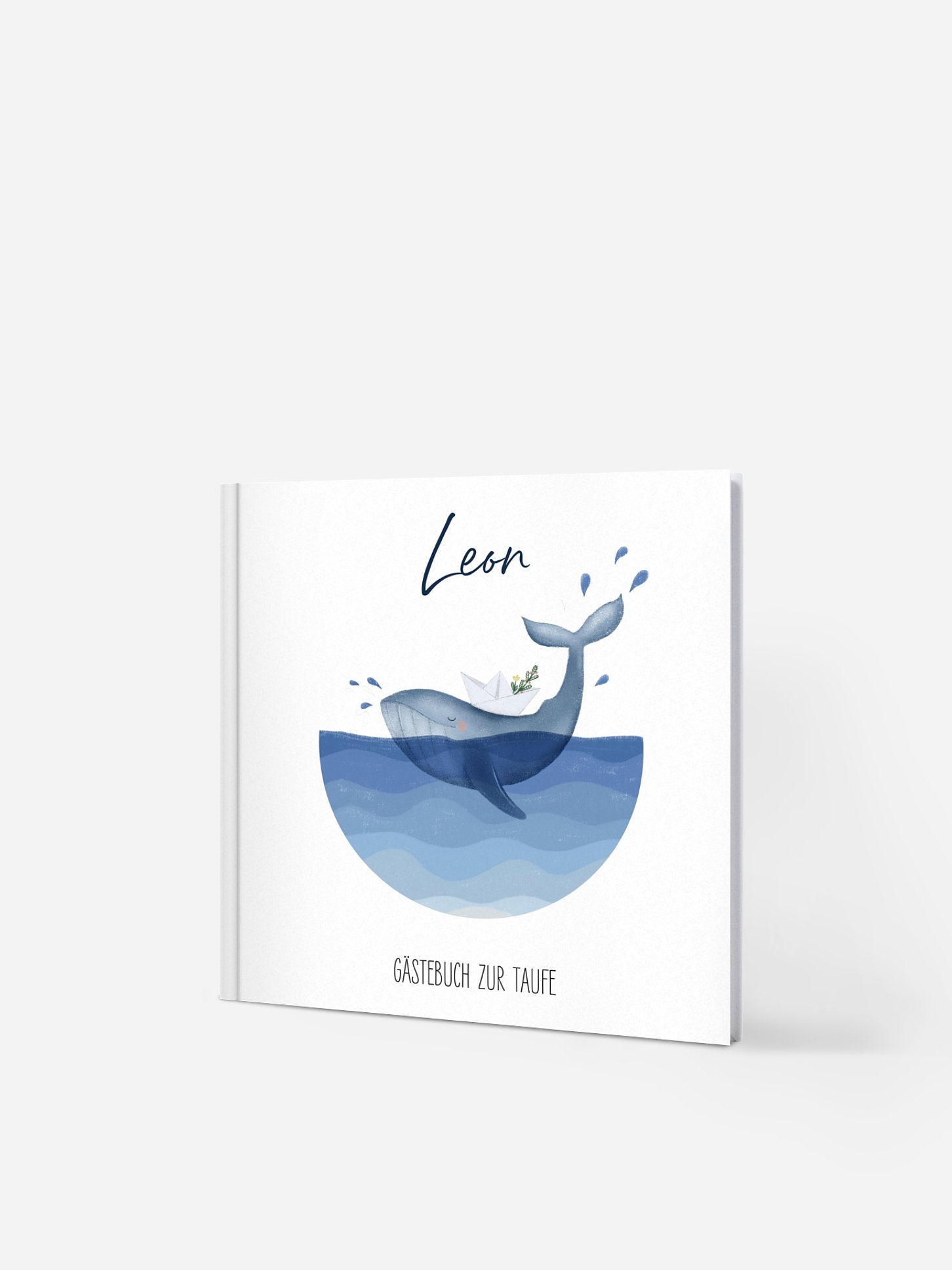 Gästebuch zur Taufe Happy Whale