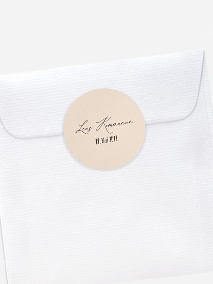 Aufkleber Kommunion Konfirmation Piktogramme