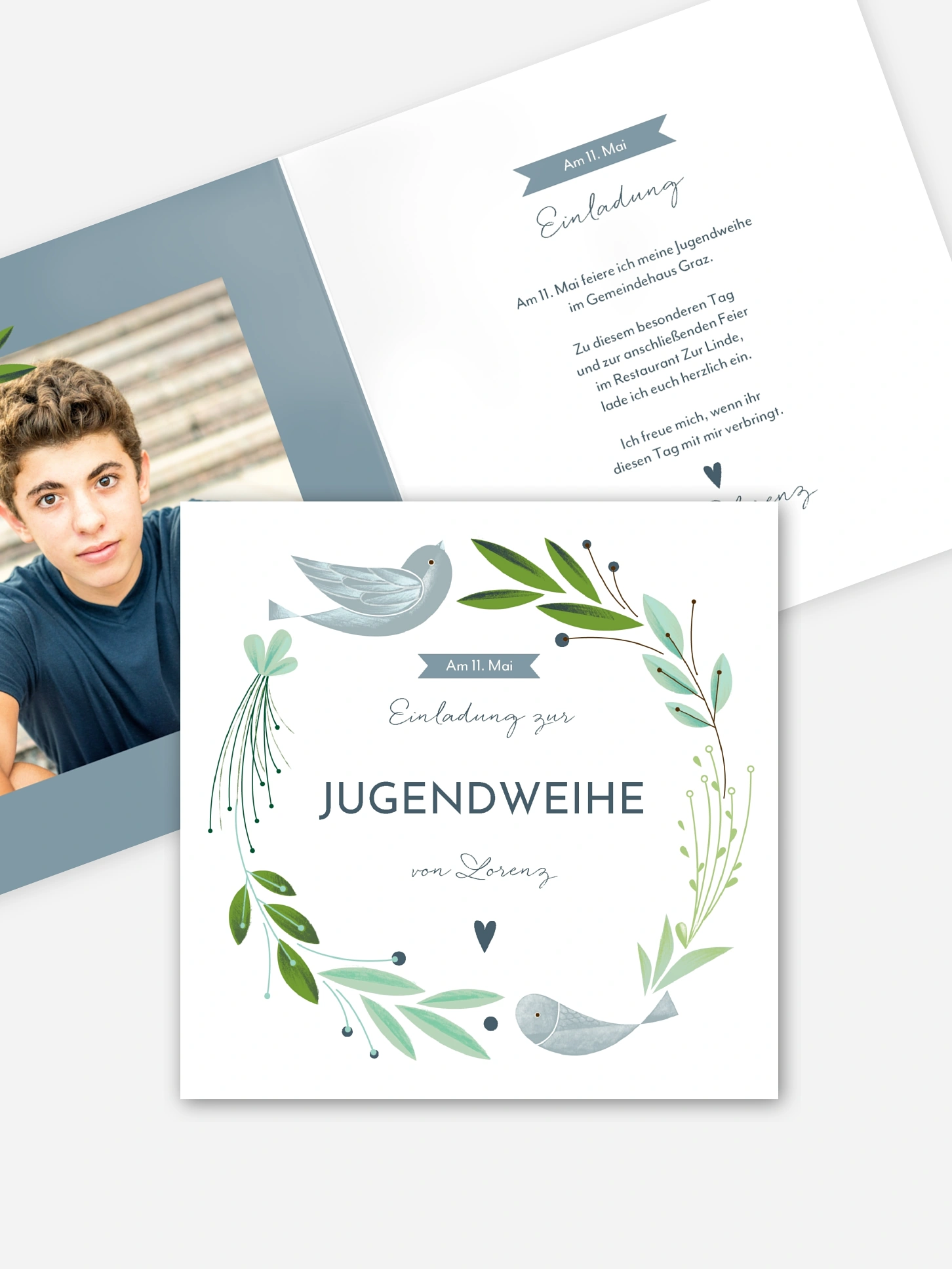 Einladung Jugendweihe Vogelnest