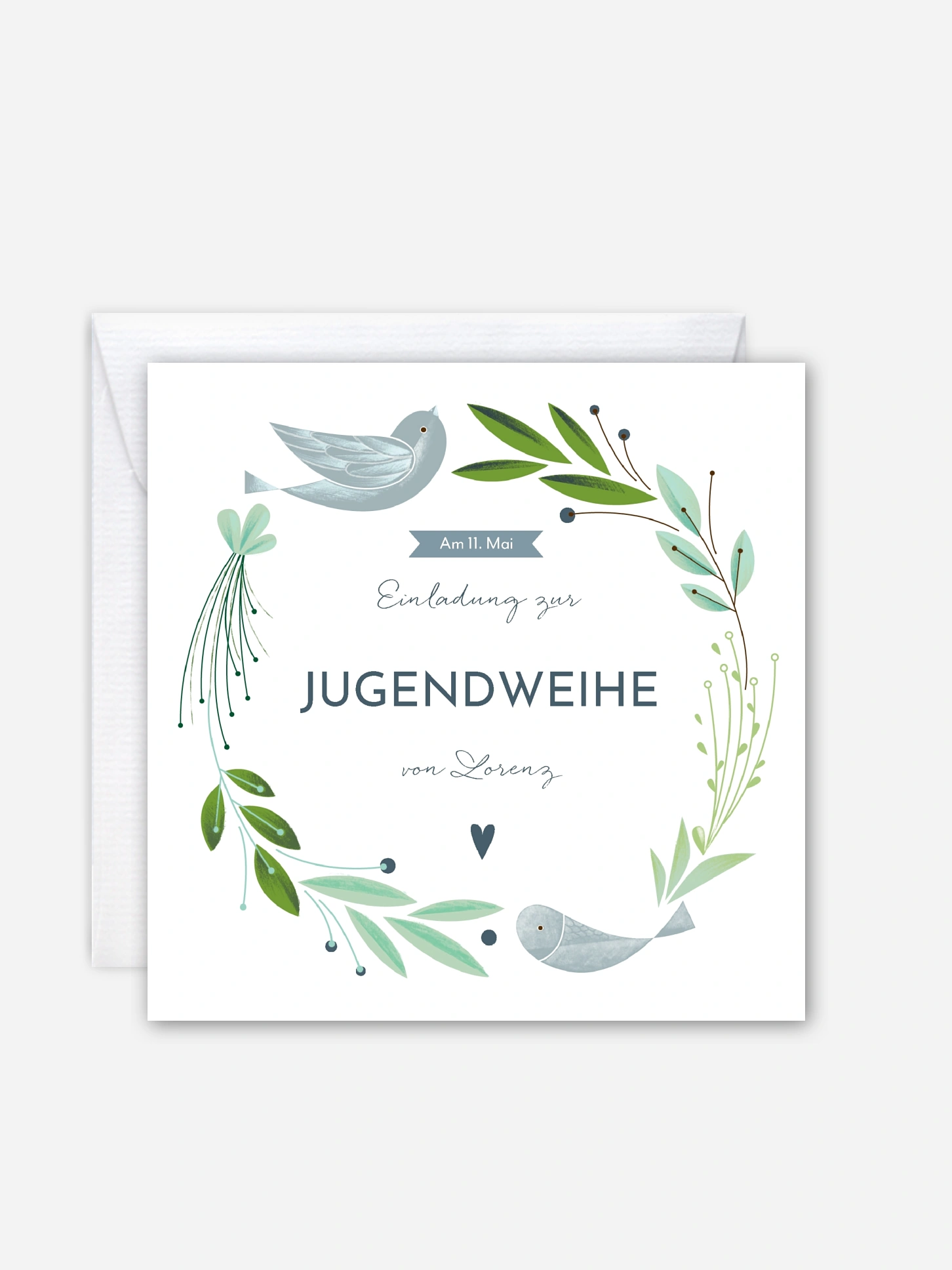 Einladung Jugendweihe Vogelnest