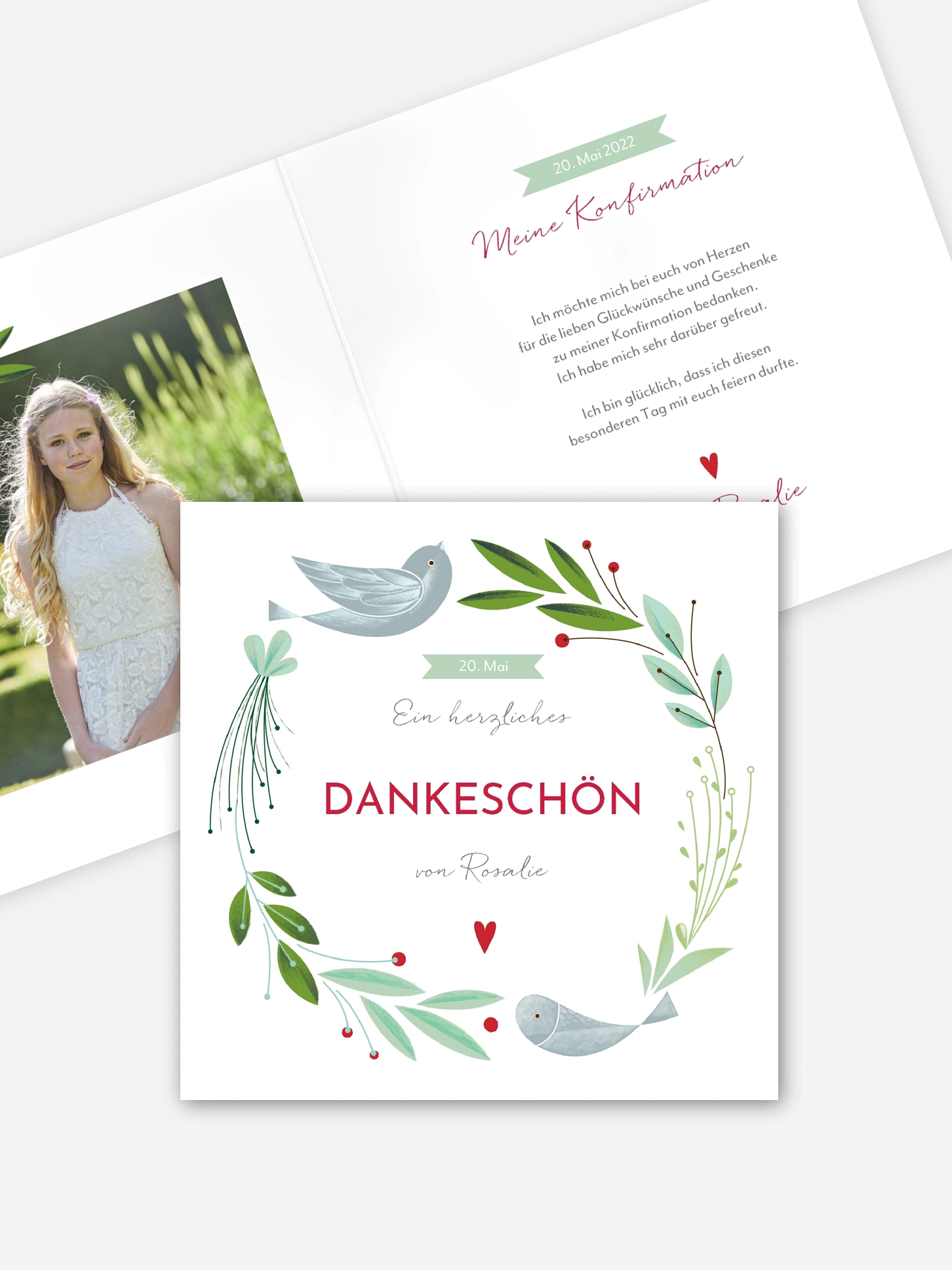 Danksagung Konfirmation Vogelnest
