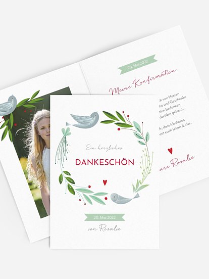 Danksagung Konfirmation Vogelnest