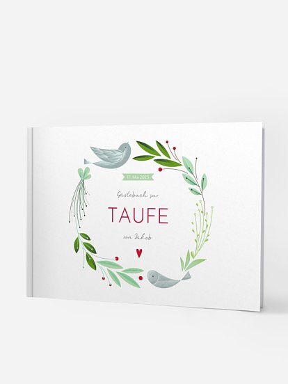 Gästebuch zur Taufe Vogelnest