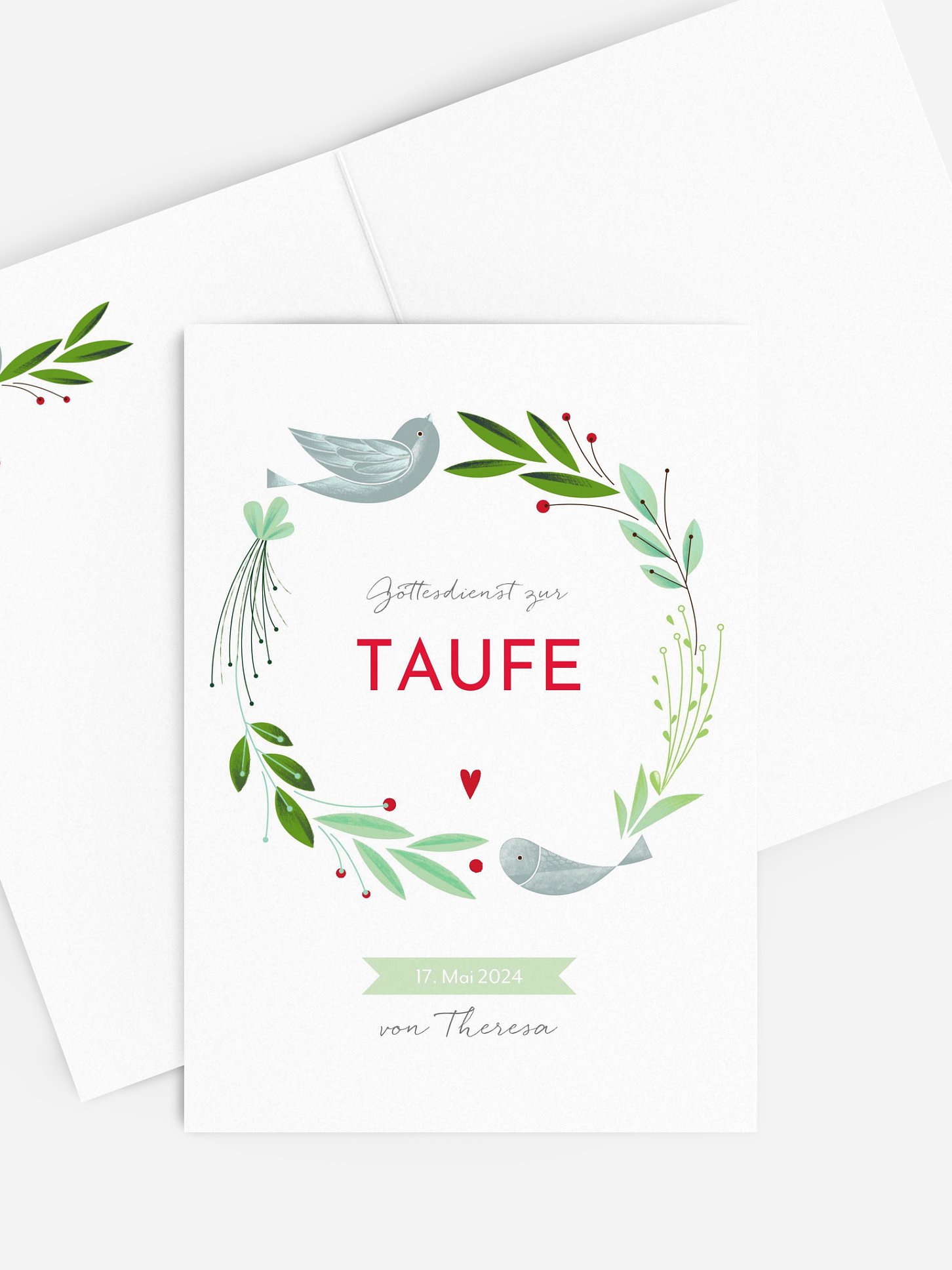 Kirchenheft Taufe Vogelnest
