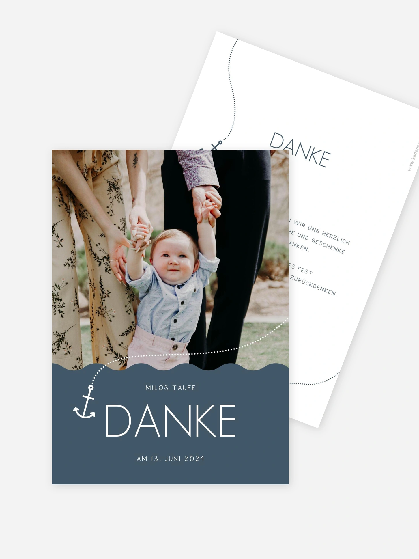 Dankeskarte Taufe Hoffnung