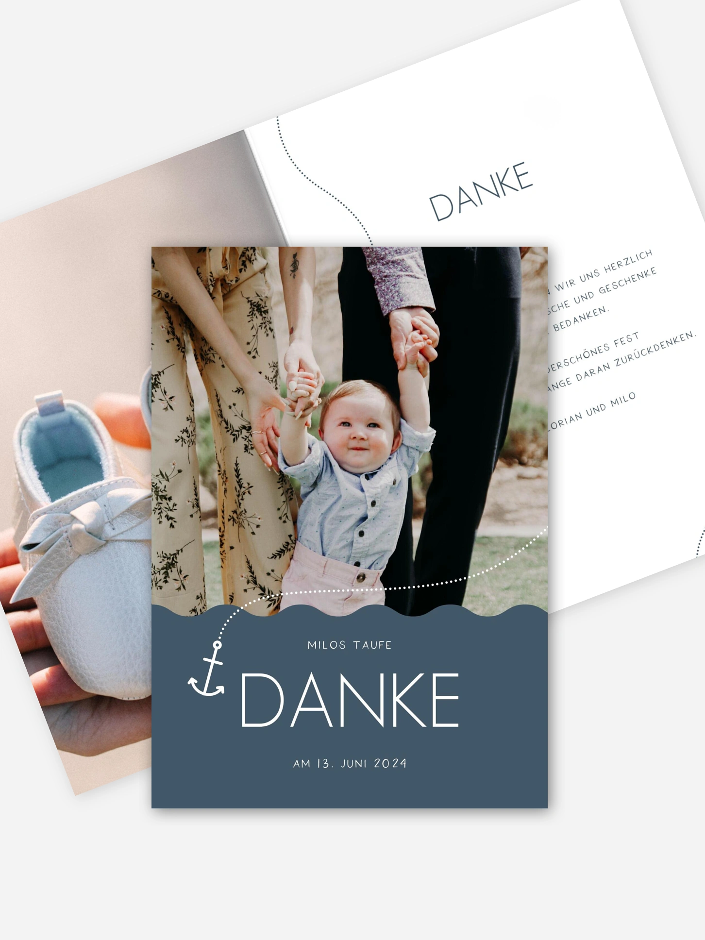 Dankeskarte Taufe Hoffnung